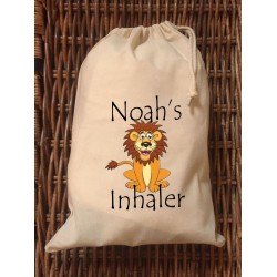 Personalised Inhaler Bag - Noah Lion Design
